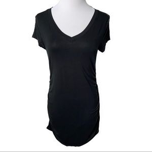 Liz Lange Maternity for Target Black V-Neck Tee
